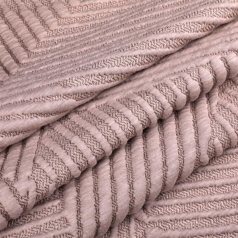 Striped Magnetic Therapy Fiber Knitted Mattress Fabric